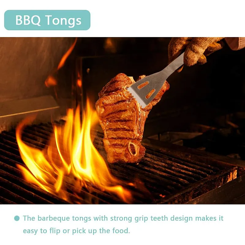 5Pcs Grill Accessories Set Stainless Steel Barbecue Tools Set BBQ Grill Tool Set